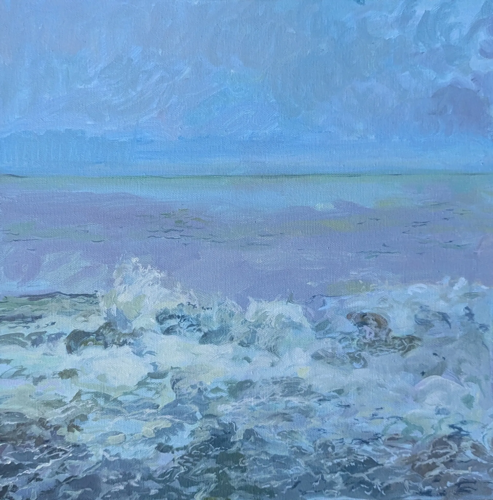 Espuma marina, óleo sobre lienzo